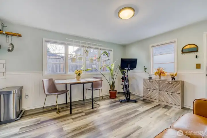 Lots of windows for light and bright.