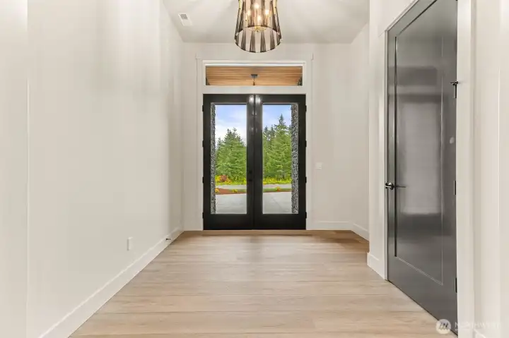 Grand entry with double doors.