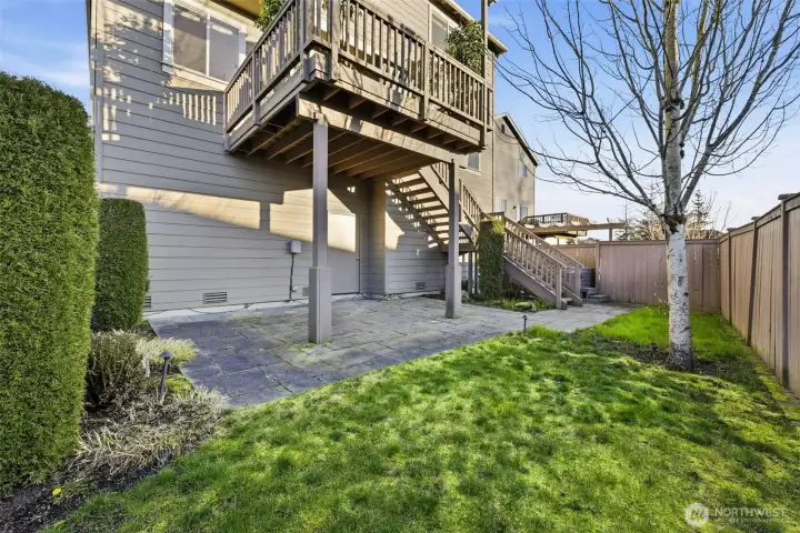 Ample storage below house for tools and outdoor equipment!