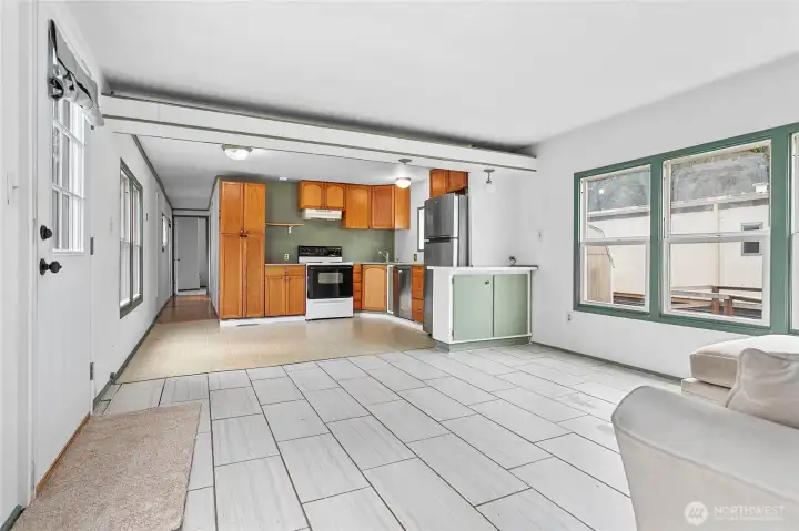 Open concept living.