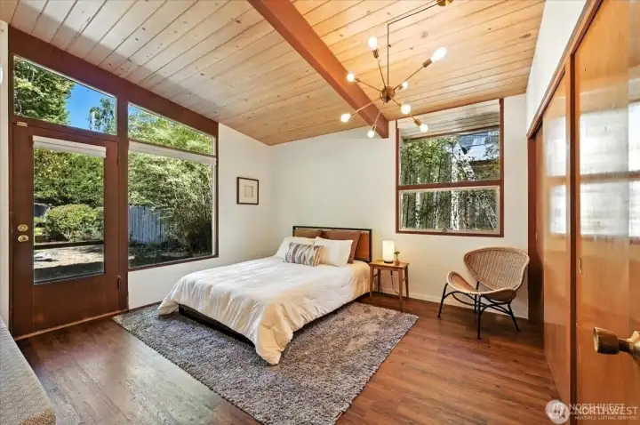 Bedroom 2 on the main floor staging removed.