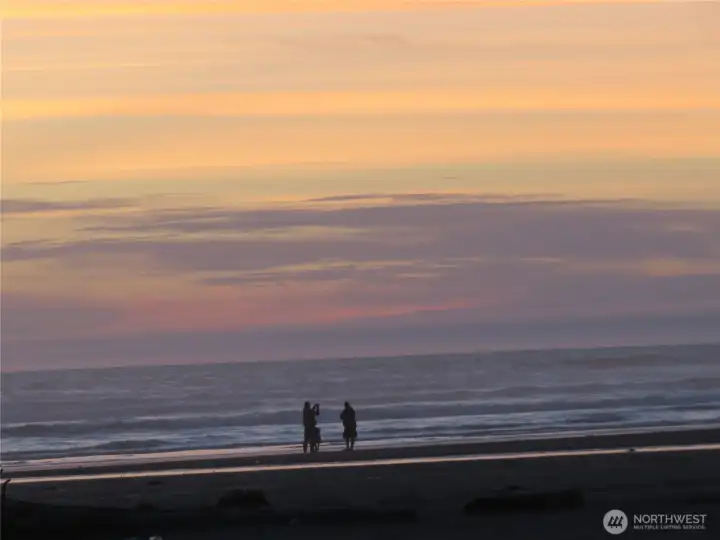 At the ocean you can watch the skies paint with wonderful colors before going down on the Pacific Ocean!