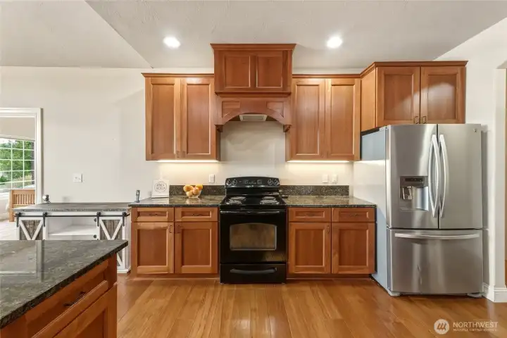 Large open kitchen