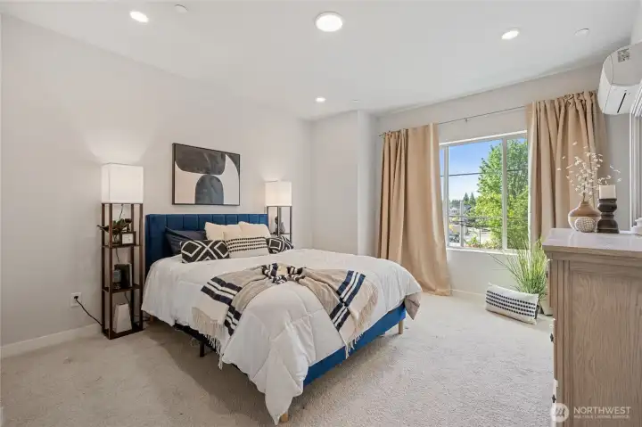 Cozy room with 3/4 bath next to. Flexible bonus room with lots of options.