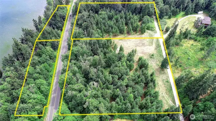 Estimate Virtual Lines Only: Facing South; "Lot J"is in Foreground. "Lot I" 4.3 Acres Beyond Also Listed for Sale NWMLS# 2546395~