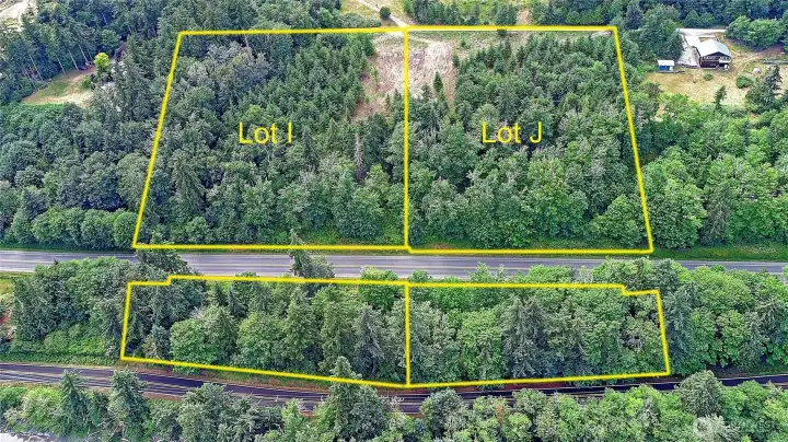 Estimate Lines Only: Lot J Includes Land Across E. Camano Dr (Part of Existing Parcel J)~
