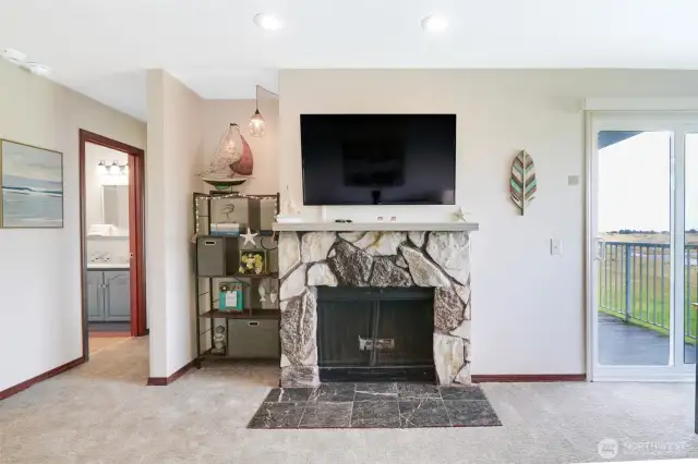 Primary unit fireplace