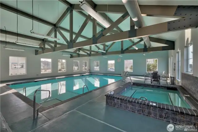 Indoor pool and spa
