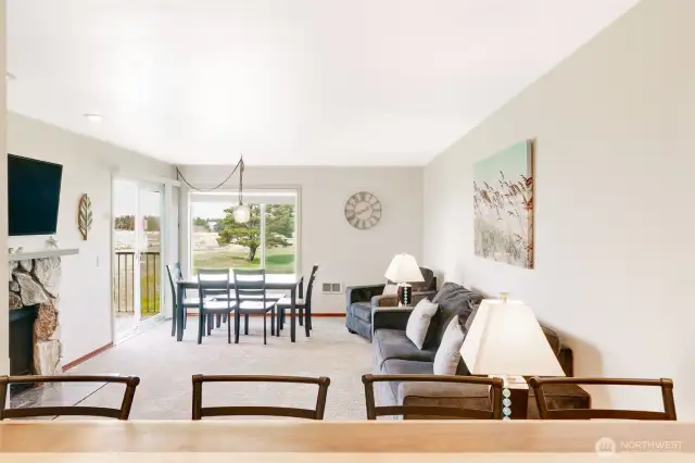 Kitchen to living/dining room