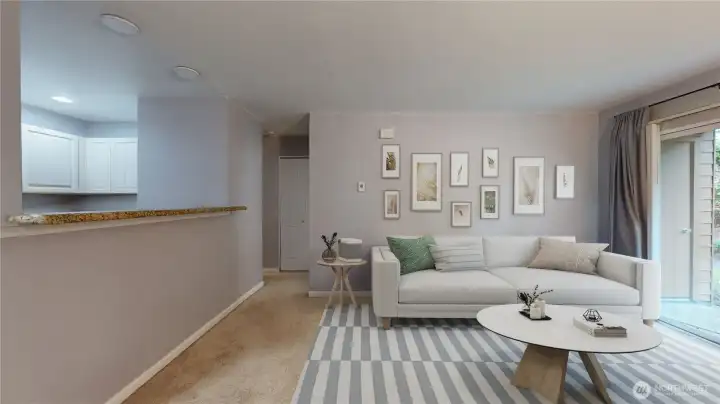 Virtually staged. Actual furniture/decor virtually removed