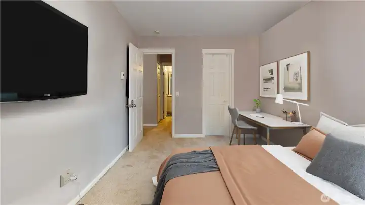 Virtually staged. Actual furniture/decor virtually removed