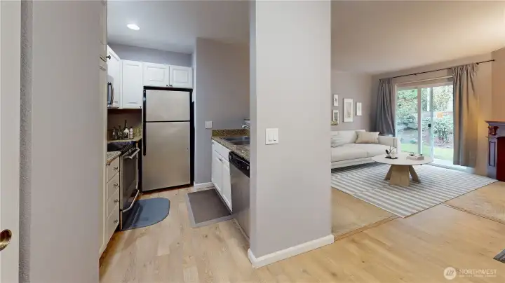 Virtually staged. Actual furniture/decor virtually removed