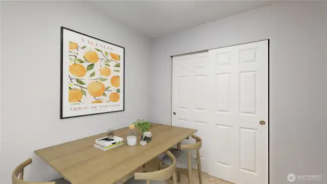 Virtually staged. Actual furniture/decor virtually removed