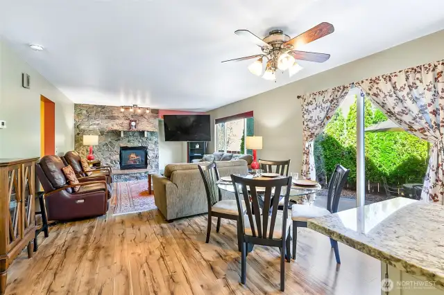 Dining Area & Family Room