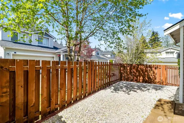 Fully Fenced Backyard