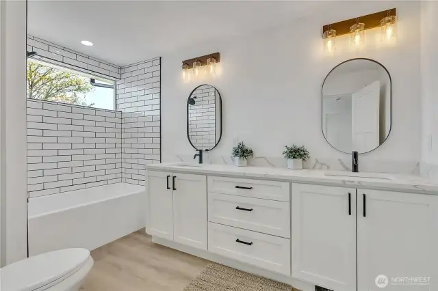 upper level bathroom