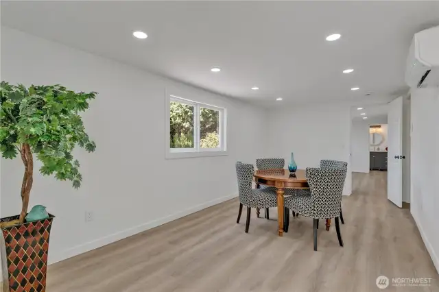 ADU bedroom/dining room