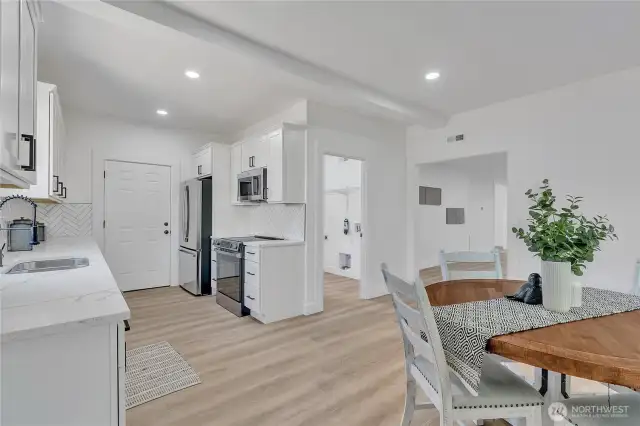dining room/kitchen. laundry room
