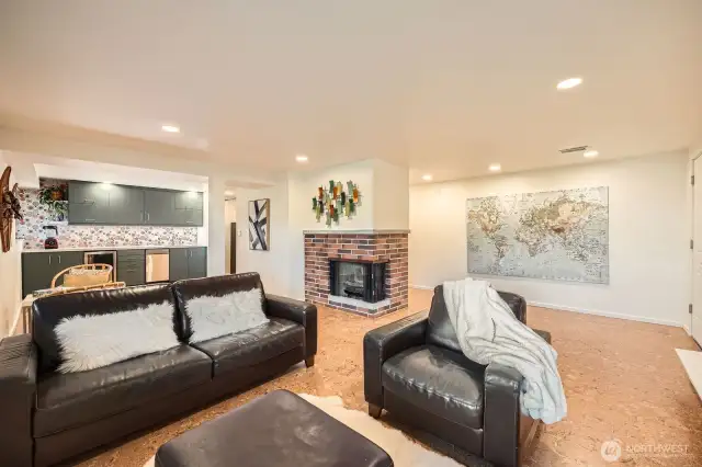 Lower level was completely finished and renovated to add more space