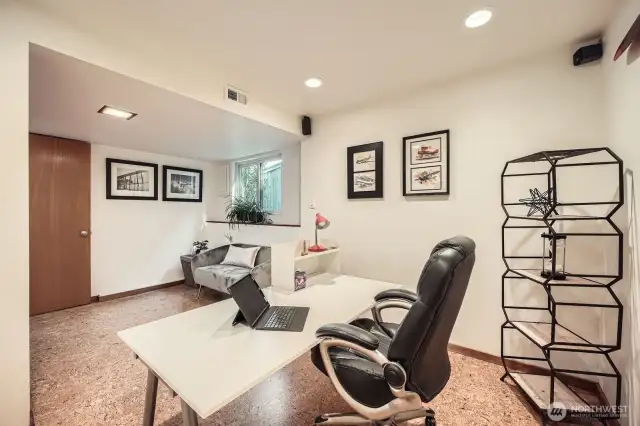 Large work from home space on lower level.