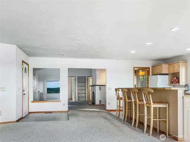 entrance/kitchen counter bar