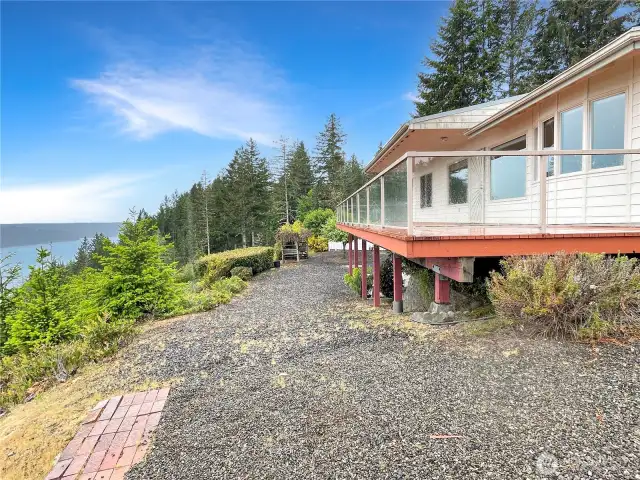 View of Deck from yard.