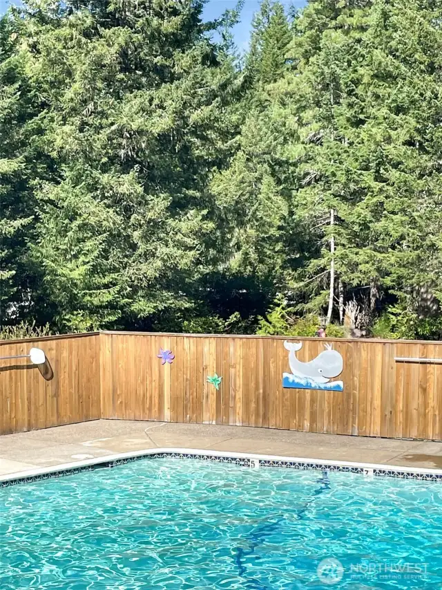 Huge community Pool and outside seating