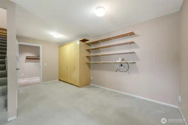 A finished bonus area comes in handy for storage, a home office, a craft area…