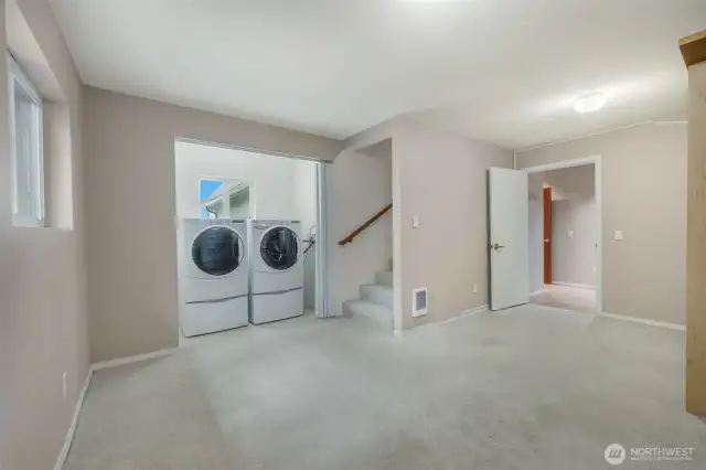 The main level has a large utility closet with a water view!