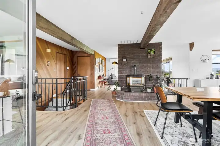 Enter through the front door to a bright and open living space
