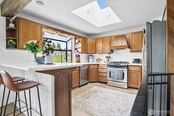 Entertain your guests in this beautiful open kitchen.