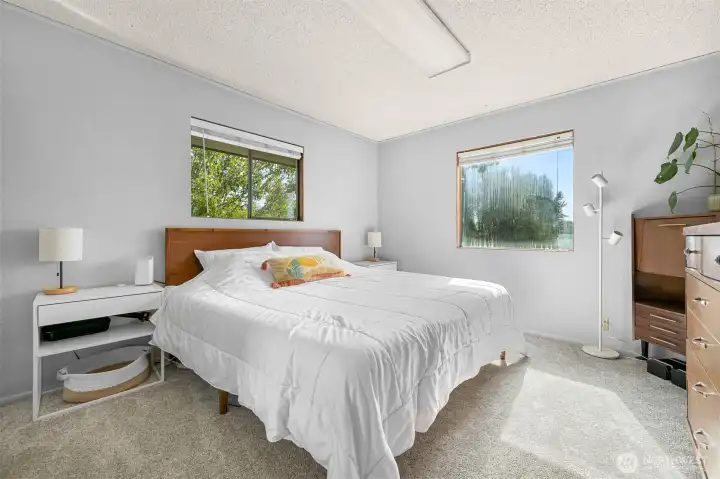 Main floor bedroom, light and bright