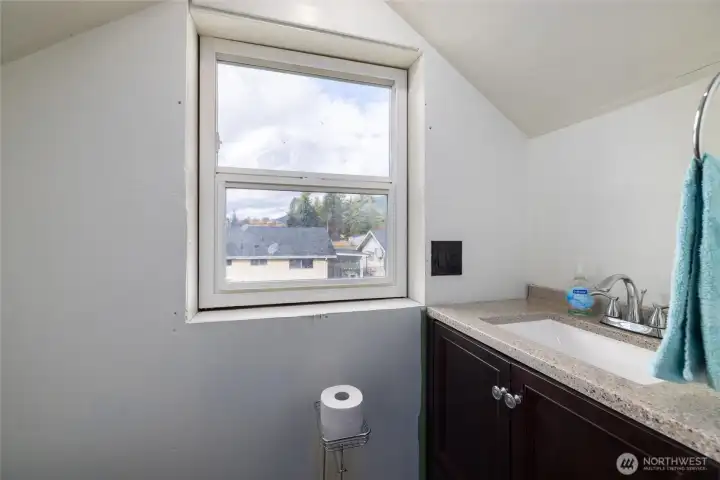 Upstairs half-bath added as part of extensive remodel in 2020