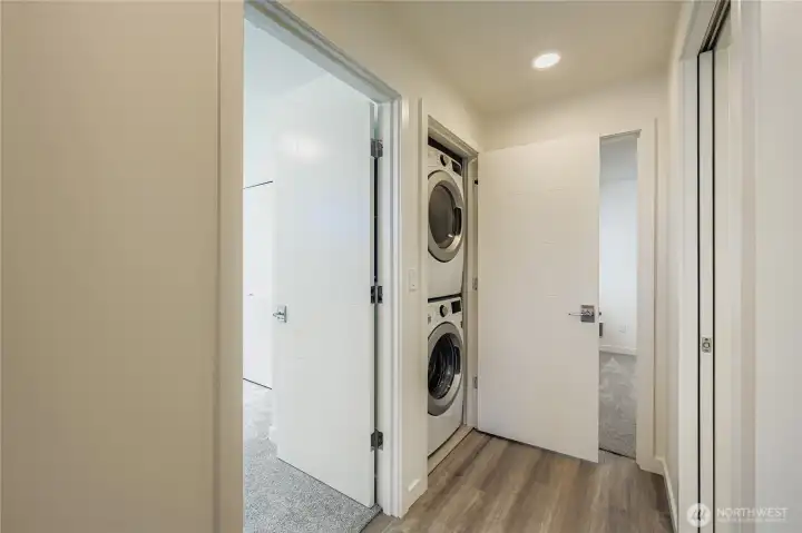 Sleek laundry room