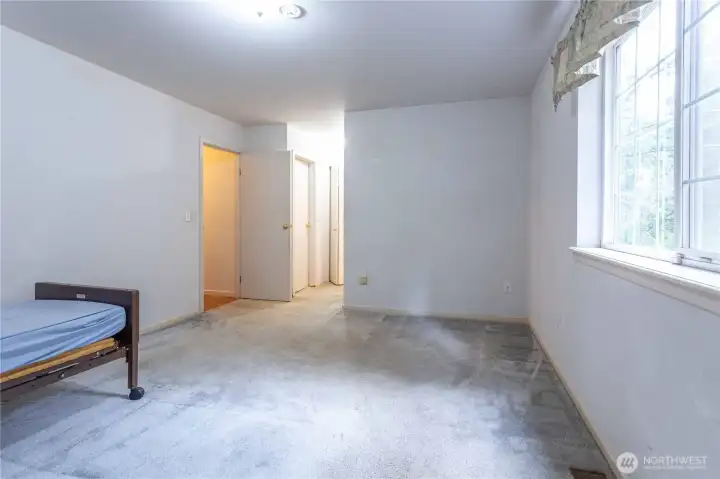 Primary bedroom with full ensuite bath.
