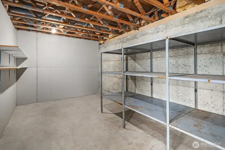 175' indoor storage room.