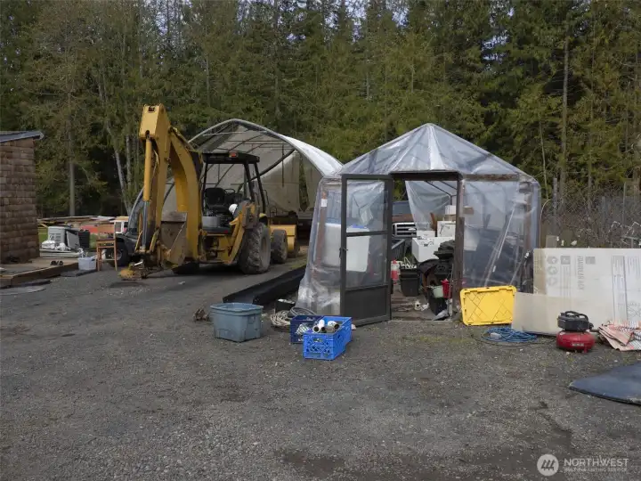 Movable carport, and green house