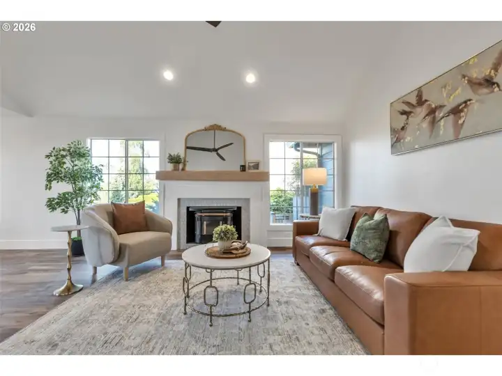 Living Room - Vaulted Ceilings