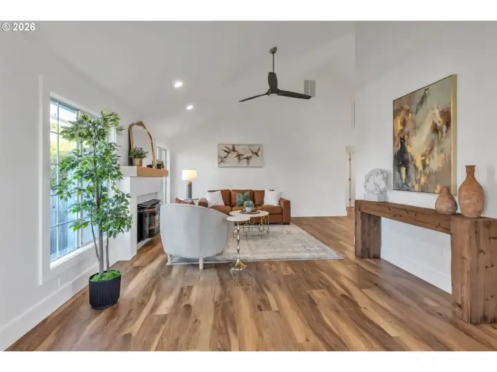Living Room, Vaulted Ceilings
