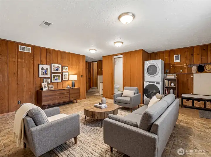 Bonus downstairs with with bathroom, laundry & sauna