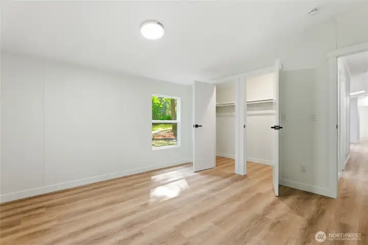 Bedroom #2 with plenty of closet space