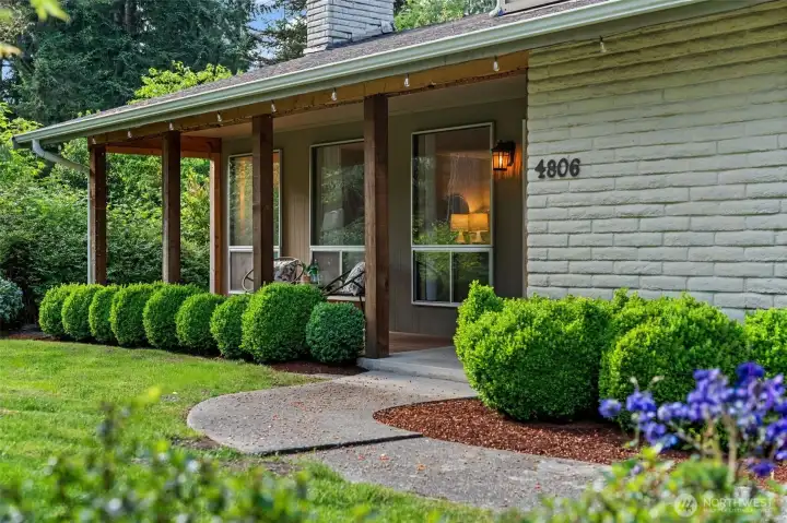 Covered front porch