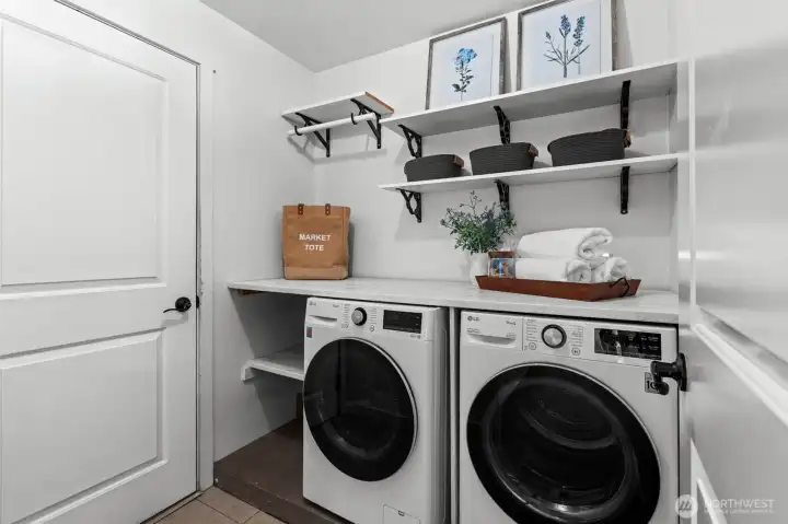 Laundry room on main level