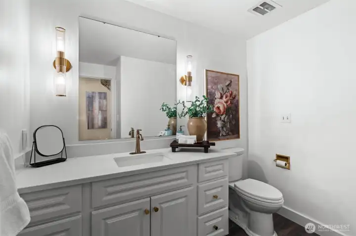 1/2 bath on main level