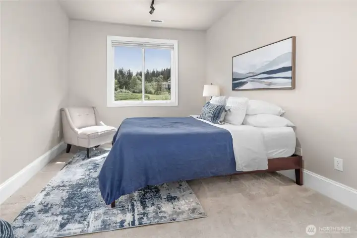 Bedroom #4 upstairs with a PRIVATE 3/4 ensuite bathroom Bedroom #4 upstairs with a PRIVATE 3/4 ensuite bathroom