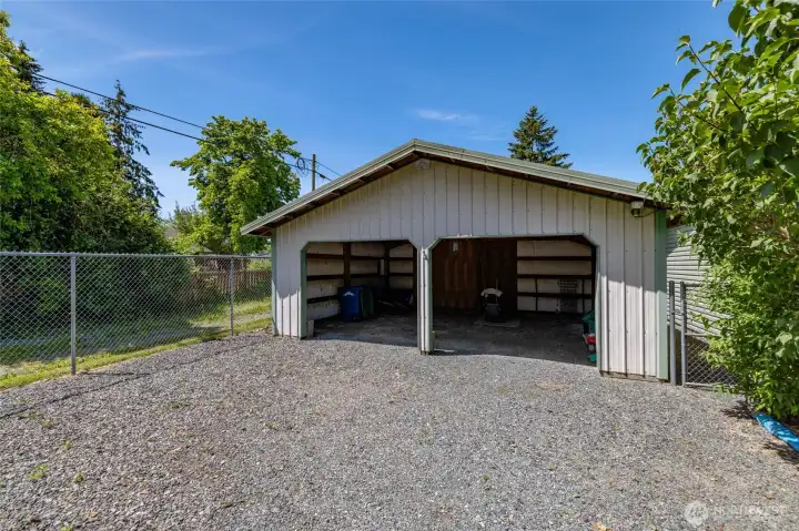 Build your dream here. Shop is insulated and is ready for you to finish it or turn it into living quarters.  Buyer to verify with city.