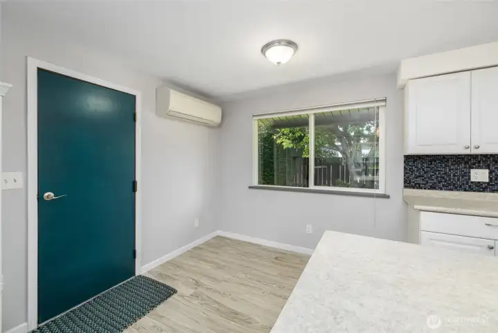 Door to the garage and laundry room