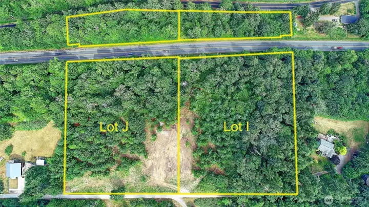 Estimate Virtual Lines Only: Overview "Lot I" is South Parcel. "Lot J" 4.2 Acres to North Also Listed for Sale NWMLS# 2546394~