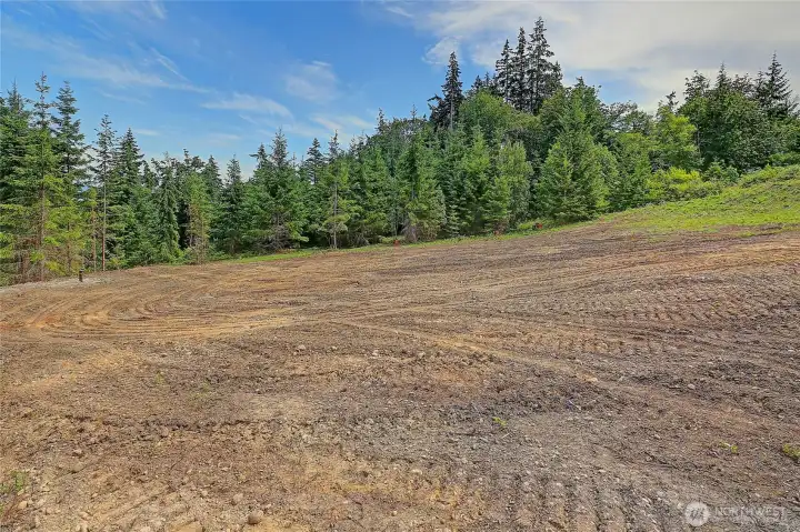Looking South From Lot J Across Parcel I (Timber is part of Parcel I and drops into gulley to South)~