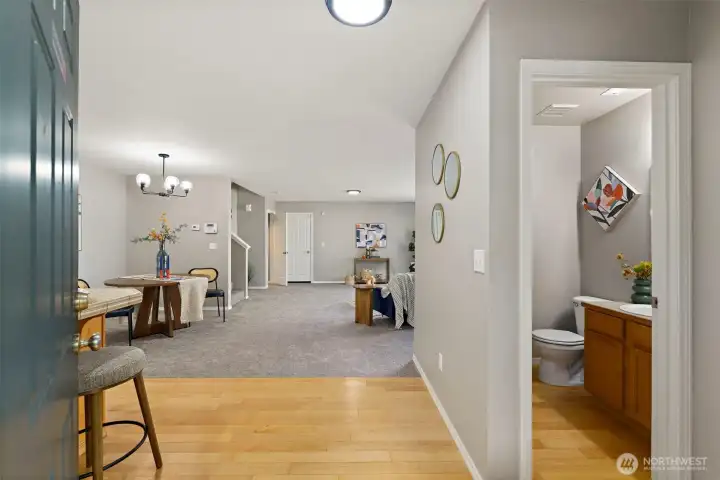 View from front doorway
